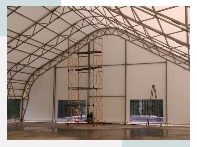 Шатровые ангары в Кисловодске