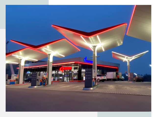 Навесы для АЗС в Кисловодске