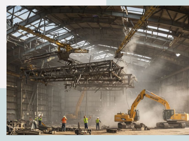 Демонтаж ангаров в Кисловодске от 642 руб. за м²